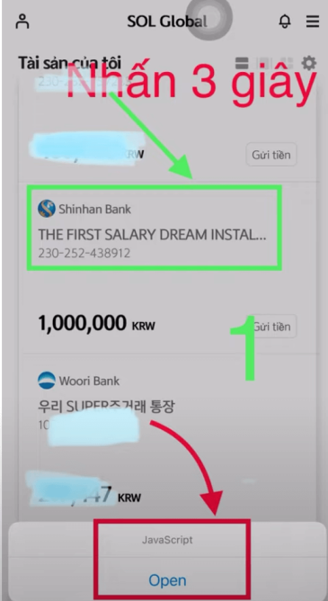 Cách rút tiền gửi tiết kiệm online shinhan bank 