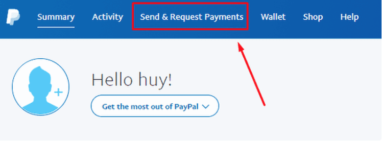Cách chuyển tiền tài khoản Paypal 1