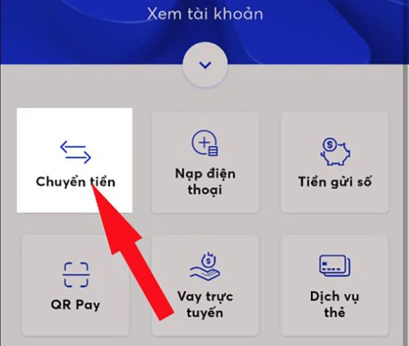 Cách chuyển tiền trên app MBBank 2