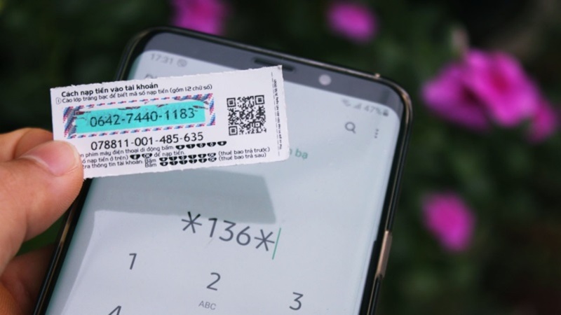 nạp tiền bằng thẻ cào
