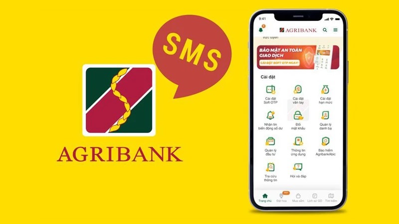 Cách thay đổi số điện Agribank trên SMS Banking
