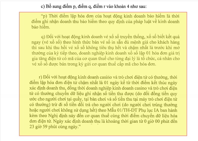 bổ sung lập hóa đơn