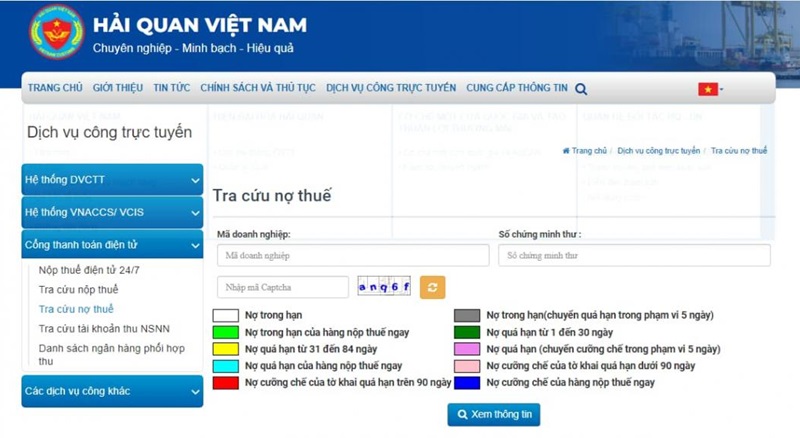 nhập thông tin chi tiết