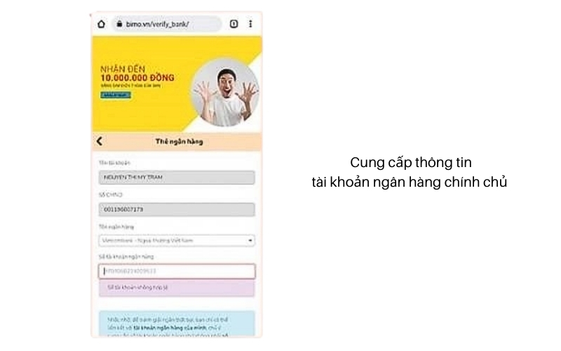 tài khoản ngân hàng