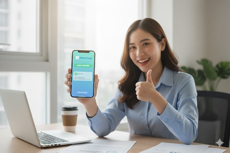 quy trình vay tiền tại divtech dong